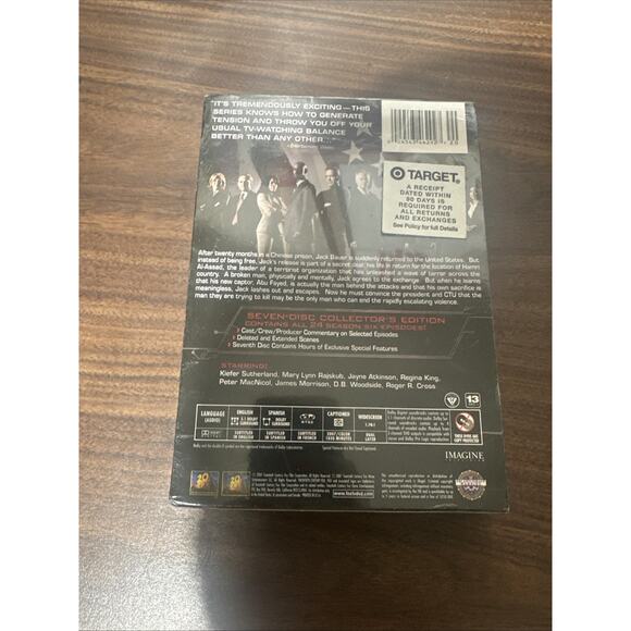 24: Complete Sixth 6th Season 6 (DVD, 2009, 7-Disc Set) NEW - Picture 2 of 2